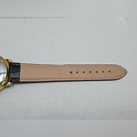 Mens Forsining Manual Wind Mechanical Watch Gold Tone Skeleton H099M 42mm - Picture 10 of 12